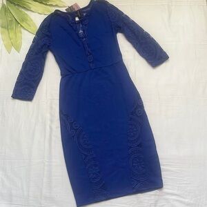 Nwt Revamped Lace Bodycon Dress